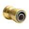 Quickfitting 3/4in Push-to-Connect x 3/4in Push-to-Connect Brass Polybutylene Transition Coupling Fitting LF821PBYR - alternate 1